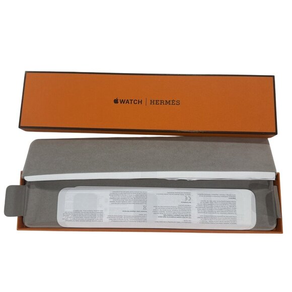 Apple Watch Hermès Empty Box 12" X 3" Orange - Picture 2 of 4